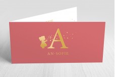 Bellenblaasmeisje met letter